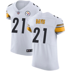 Nike Steelers #21 Sean Davis White Mens Stitched NFL Vapor Untouchable Elite Jersey