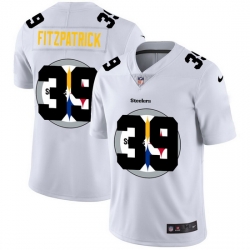 Nike Steelers 39 Minkah Fitzpatrick White Shadow Logo Limited Jersey