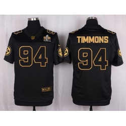 Nike Steelers #94 Lawrence Timmons Black Mens Stitched NFL Elite Pro Line Gold Collection Jersey