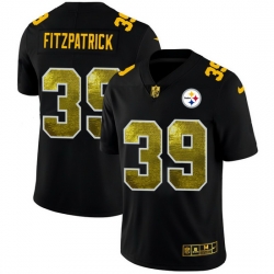 Pittsburgh Steelers 39 Minkah Fitzpatrick Men Black Nike Golden Sequin Vapor Limited NFL Jersey