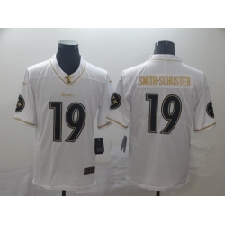 Steelers 19 JuJu Smith Schuster White Gold Vapor Untouchable Limited Jersey