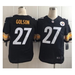 nike nfl jerseys pittsburgh steelers 27 golson black[Elite][golson]