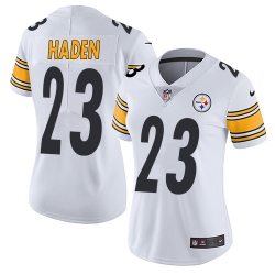 Nike Steelers #23 Joe Haden White Womens Stitched NFL Vapor Untouchable Limited Jersey