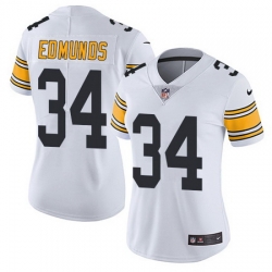 Nike Steelers #34 Terrell Edmunds White Womens Stitched NFL Vapor Untouchable Limited Jersey