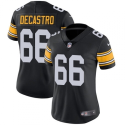 Nike Steelers #66 David DeCastro Black Alternate Womens Stitched NFL Vapor Untouchable Limited Jersey