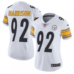 Nike Steelers #92 James Harrison White Womens Stitched NFL Vapor Untouchable Limited Jersey