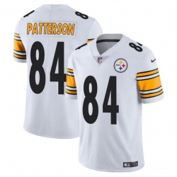 Women Pittsburgh Steelers 84 Cordarrelle Patterson White Vapor Stitched Football Jersey