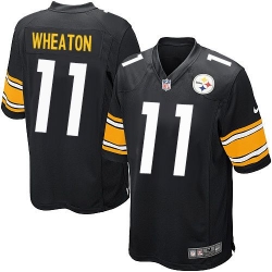 Nike Steelers #11 Markus Wheaton Black Team Color Youth Stitched NFL Elite Jersey