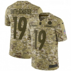 Youth Nike Pittsburgh Steelers 19 JuJu Smith Schuster Limited Camo 2018 Salute to Service NFL Jersey