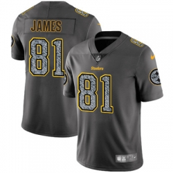 Youth Nike Steelers #81 Jesse James Gray Static NFL Vapor Untouchable Game Jersey