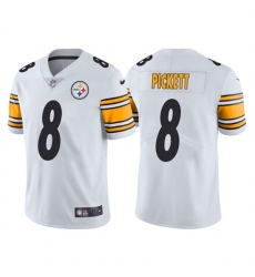 Youth Pittsburgh Steelers 8 Kenny Pickett White Vapor Untouchable Limited Stitched Jersey