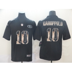 49ers 10 Jimmy Garoppolo Black Statue Of Liberty Limited Jersey