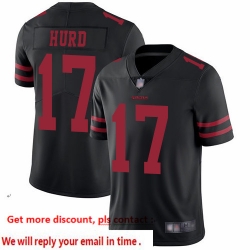 49ers 17 Jalen Hurd Black Alternate Men Stitched Football Vapor Untouchable Limited Jersey