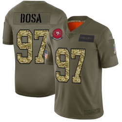 49ers 97 Nick Bosa Olive Camo Men Stitched Football Limited 2019 Salute To Service Jersey