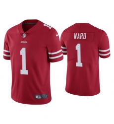 Men San Francisco 49ers 1 Jimmie Ward Red Vapor limited Jersey