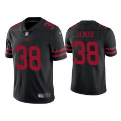 Men San Francisco 49ers 38 Deommodore Lenoir Black Vapor Limited Jersey