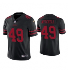 Men San Francisco 49ers 49 Elijah Mitchell Black Vapor Limited Jersey