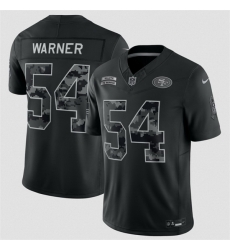 Men San Francisco 49ers  54 Fred Warner Black F U S E  2026 Salute to Service Limited Stitched Football Jersey