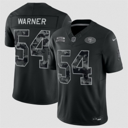 Men San Francisco 49ers  54 Fred Warner Black F U S E  2026 Salute to Service Limited Stitched Football Jersey