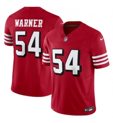 Men San Francisco 49ers 54 Fred Warner New Red 2023 F U S E  Vapor Untouchable Limited Stitched Football Jersey