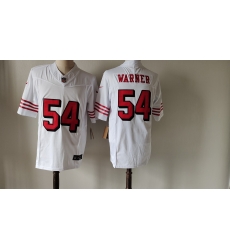 Men San Francisco 49ers 54 Fred Warner New White F U S E  Vapor Untouchable Limited Stitched Football Jersey