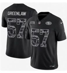 Men San Francisco 49ers 57 Dre Greenlaw Black 2026 Salute to Service Limited Stitched Football Jersey Men San Francisco 49ers 57 Dre Greenlaw Black 2026 Salute to Service Limited Stitched Football Jersey