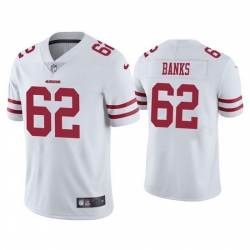 Men San Francisco 49ers 62 Aaron Banks White Jersey Vapor Limited Jersey