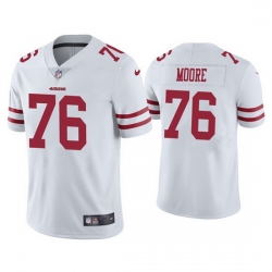 Men San Francisco 49ers 76 Jaylon Moore White Vapor Limited Jersey