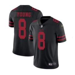 Men San Francisco 49ers 8 Steve Young Black Vapor Untouchable Limited Stitched Jersey