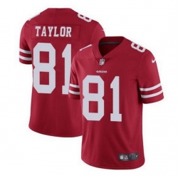 Men San Francisco 49ers 81 Trent Sherfield Red Vapor Limited Jersey