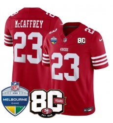Men San Francisco 49ers Christian McCaffrey Red 80th Anniversary And Melbourne Game Patch 2026 F U S E Vapor Untouchabl2026 F U S E Vapor Untouchable Li Men San Francisco 49ers Christian McCaffrey Red 80th Anniversary And Melbourne Game Patch 2026 F U S E Vapor Untouchabl2026 F U S E Vapor Untouchable Li