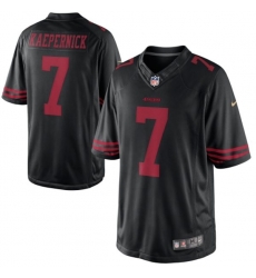 Mens San Francisco 49ers 7 Colin Kaepernick Nike Black Limited  NFL Jersey