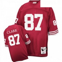 Mitchell and Ness San Francisco 49ers 87 Dwight Clark Authentic Red NFL Jersey