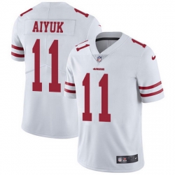 Nike 49ers 11 Brandon Aiyuk White Men Stitched NFL Vapor Untouchable Limited Jersey