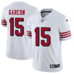 Nike 49ers #15 Pierre Garcon White Rush Mens Stitched NFL Vapor Untouchable Limited Jersey