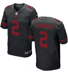 Nike 49ers #2 Blaine Gabbert Black Alternate Mens Stitched NFL Elite Jersey