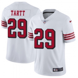 Nike 49ers #29 Jaquiski Tartt White Rush Mens Stitched NFL Vapor Untouchable Limited Jersey