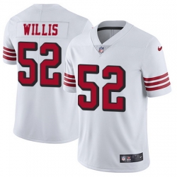 Nike 49ers #52 Patrick Willis White Rush Mens Stitched NFL Vapor Untouchable Limited Jersey