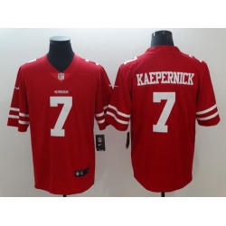 Nike 49ers 7 Colin Kaepernick Red Vapor Untouchable Limited Jersey