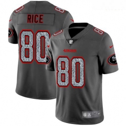 Nike 49ers 80 Jerry Rice Gray Camo Vapor Untouchable Limited Jersey