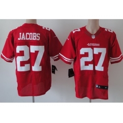 Nike San Francisco 49ers 27 Brandon Jacobs Red Elite NFL Jersey