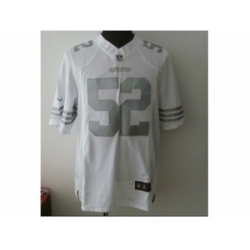 Nike San Francisco 49ers 52 Patrick Willis White Game Platinum NFL Jersey