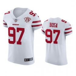 Nike San Francisco 49ers 97 Nick Bosa White Men 75th Anniversary Stitched NFL Vapor Untouchable Elite Jersey