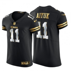 San Francisco 49ers 11 Brandon Aiyuk Men Nike Black Edition Vapor Untouchable Elite NFL Jersey