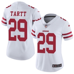 Nike 49ers #29 Jaquiski Tartt White Womens Stitched NFL Vapor Untouchable Limited Jersey