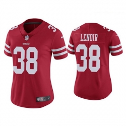 Women San Francisco 49ers 38 Deommodore Lenoir Red Jersey