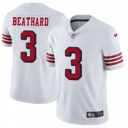 Nike 49ers #3 C J Beathard White Rush Youth Stitched NFL Vapor Untouchable Limited Jersey