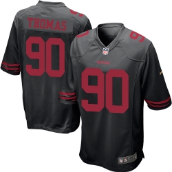 Nike 49ers #90 Solomon Thomas Black Alternate Youth Stitched NFL Elite Jersey