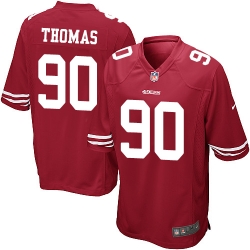 Nike 49ers #90 Solomon Thomas Red Team Color Youth Stitched NFL Elite Jersey