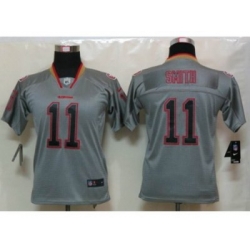 Nike Youth San Francisco 49ers #11 Alex Smith Grey Jerseys[Elite lights out]